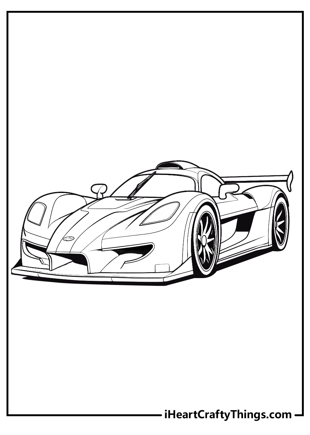 Race Car Coloring Pages (100% Free Printables) intended for Printable Car PicturesColor