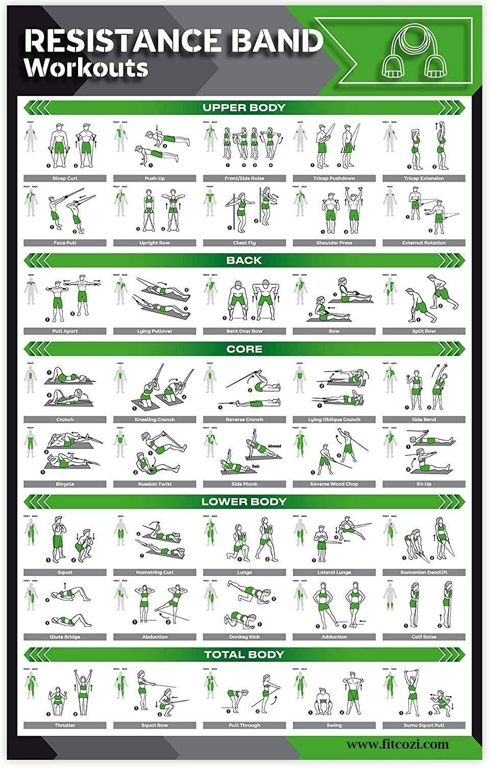 Resistance Band Exercises Pdf intended for Printable Resistance Band Exercises