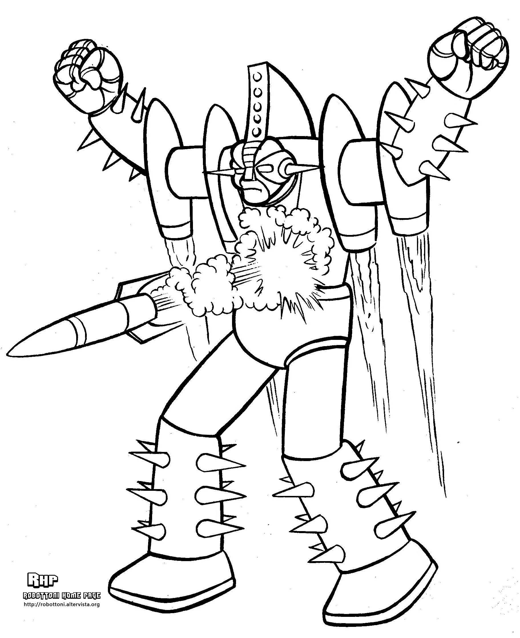 Robot #106797 (Characters) – Free Printable Coloring Pages throughout Free Printable Monster Robot