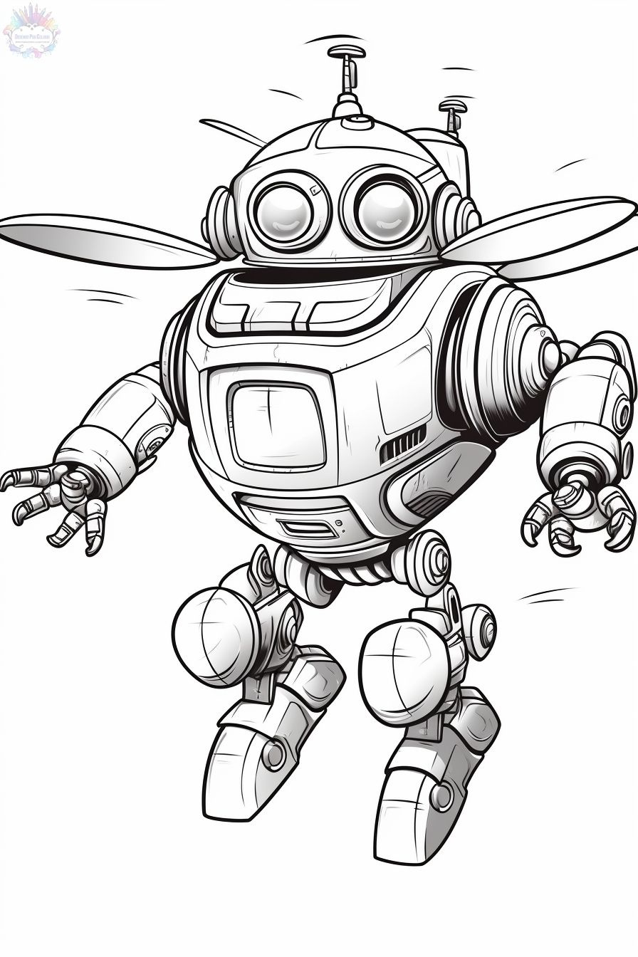 Robot Coloring Pages + 80 Free Drawings To Print And Color intended for Free Printable Monster Robot