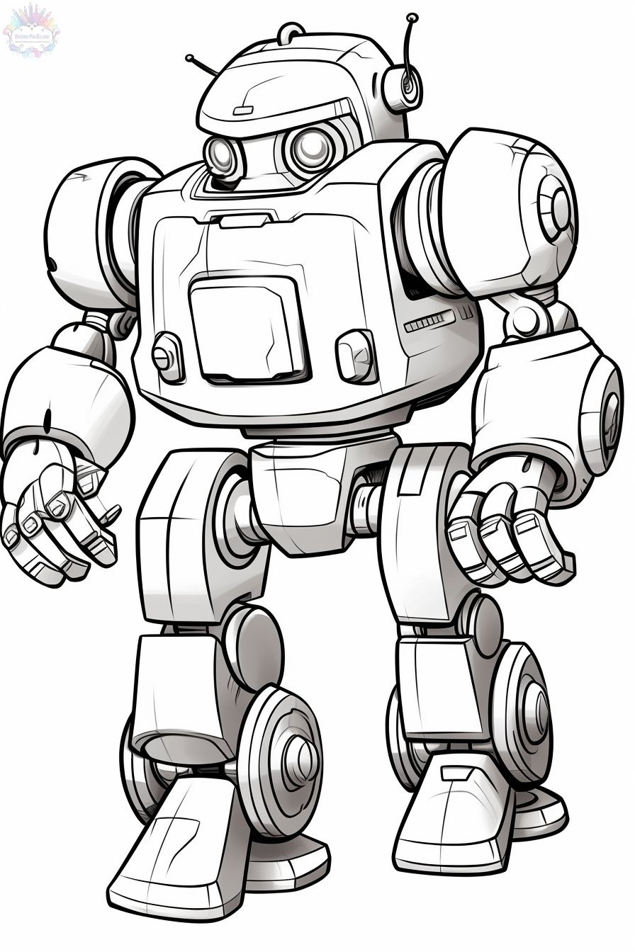 Robot Coloring Pages + 80 Free Drawings To Print And Color throughout Free Printable Monster Robot