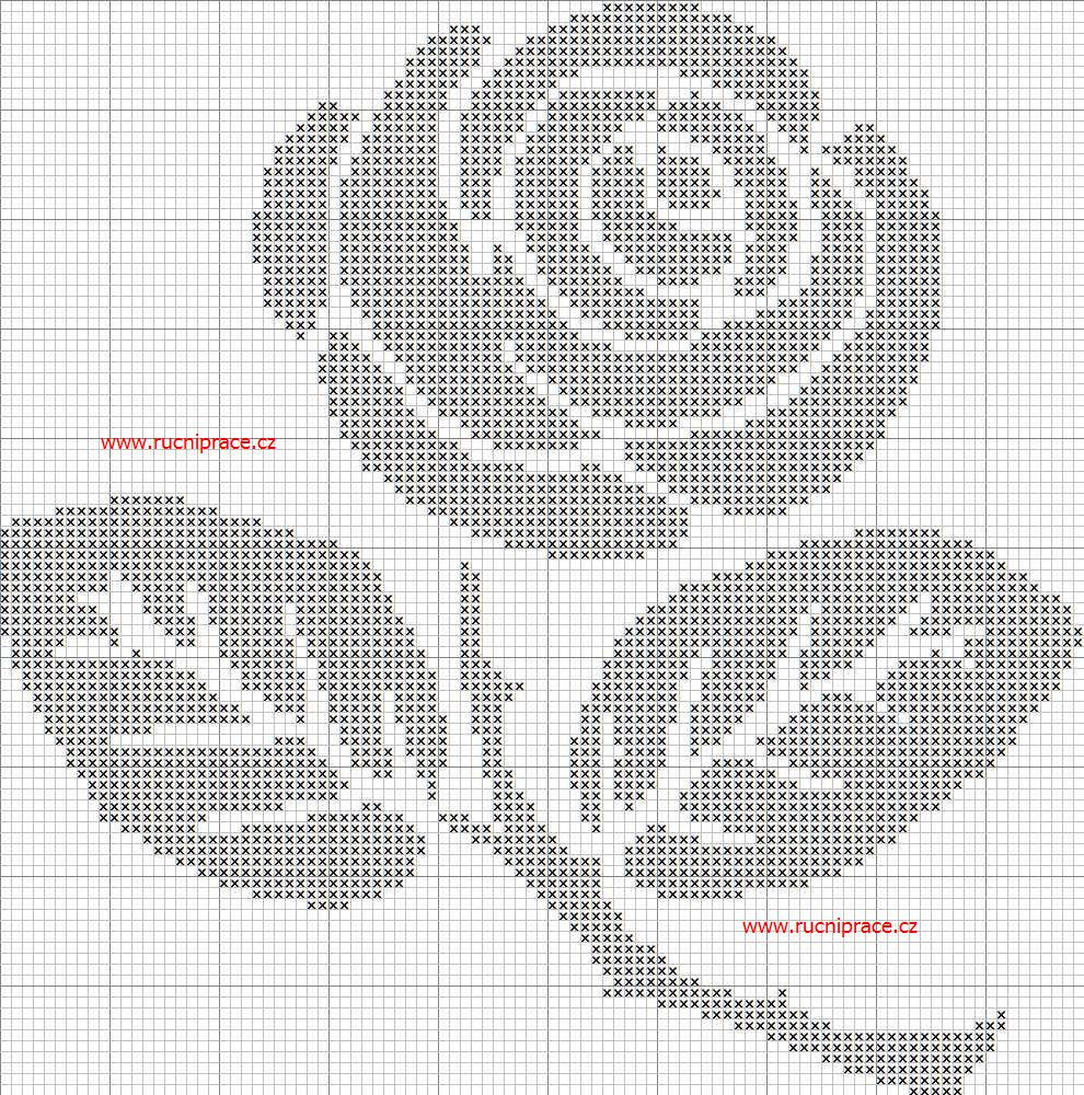 Rose - Free Cross Stitch Patterns for Printable Cross Stitch Patterns