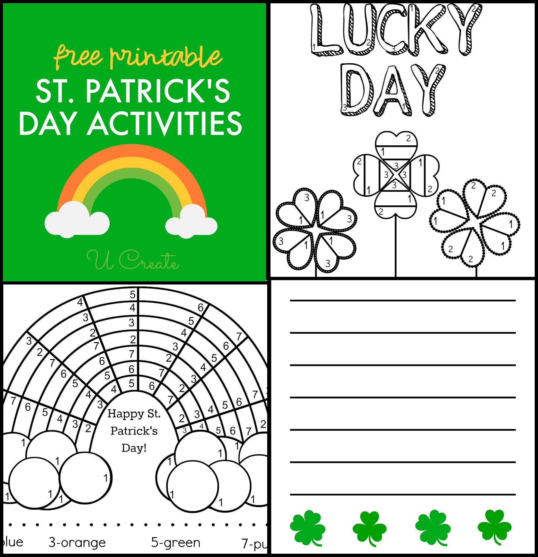 Saint Patrick&amp;#039;S Day Printables - U Create in St Patricks Day Printables