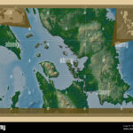 Samar, Province Of Philippines. Colored Elevation Map With Lakes For Printable Samar Map Philippines