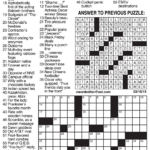 Sample Of Los Angeles Times Daily Crossword Puzzle (Grid Bottom For Los Angeles Times Crossword Printable