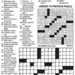 Sample Of Los Angeles Times Daily Crossword Puzzle (Grid Bottom In Los Angeles Times Crossword Puzzle Printable