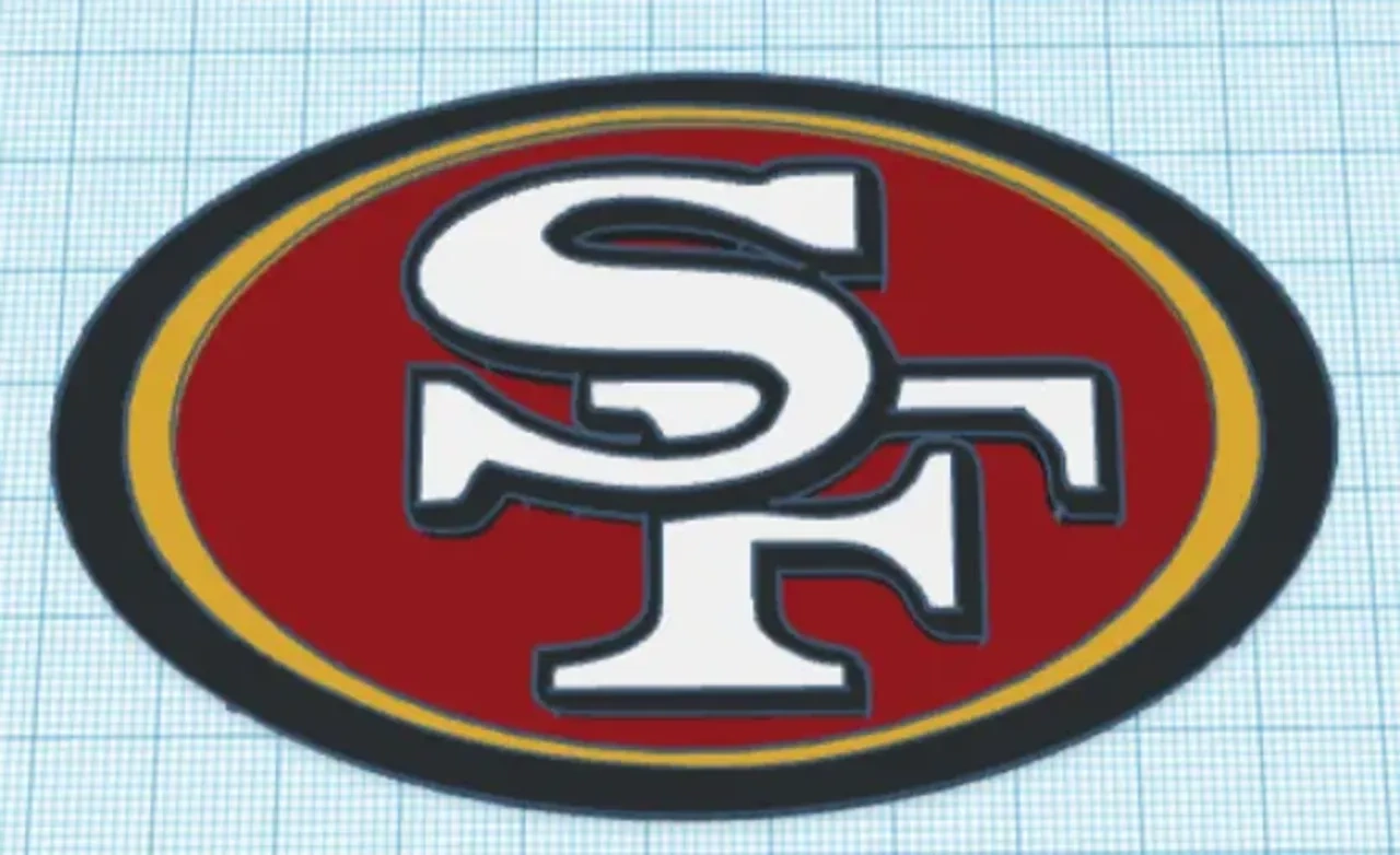 San Francisco 49Ers Logo Von Pmeineke | Kostenloses Stl-Modell throughout San Francisco 49ers Printable Logo