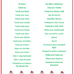 Santa Says Game For Christmas Parties {Free Printable}   The In Christmas Games Free Printable