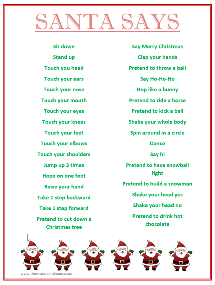 Free Printable Christmas Games