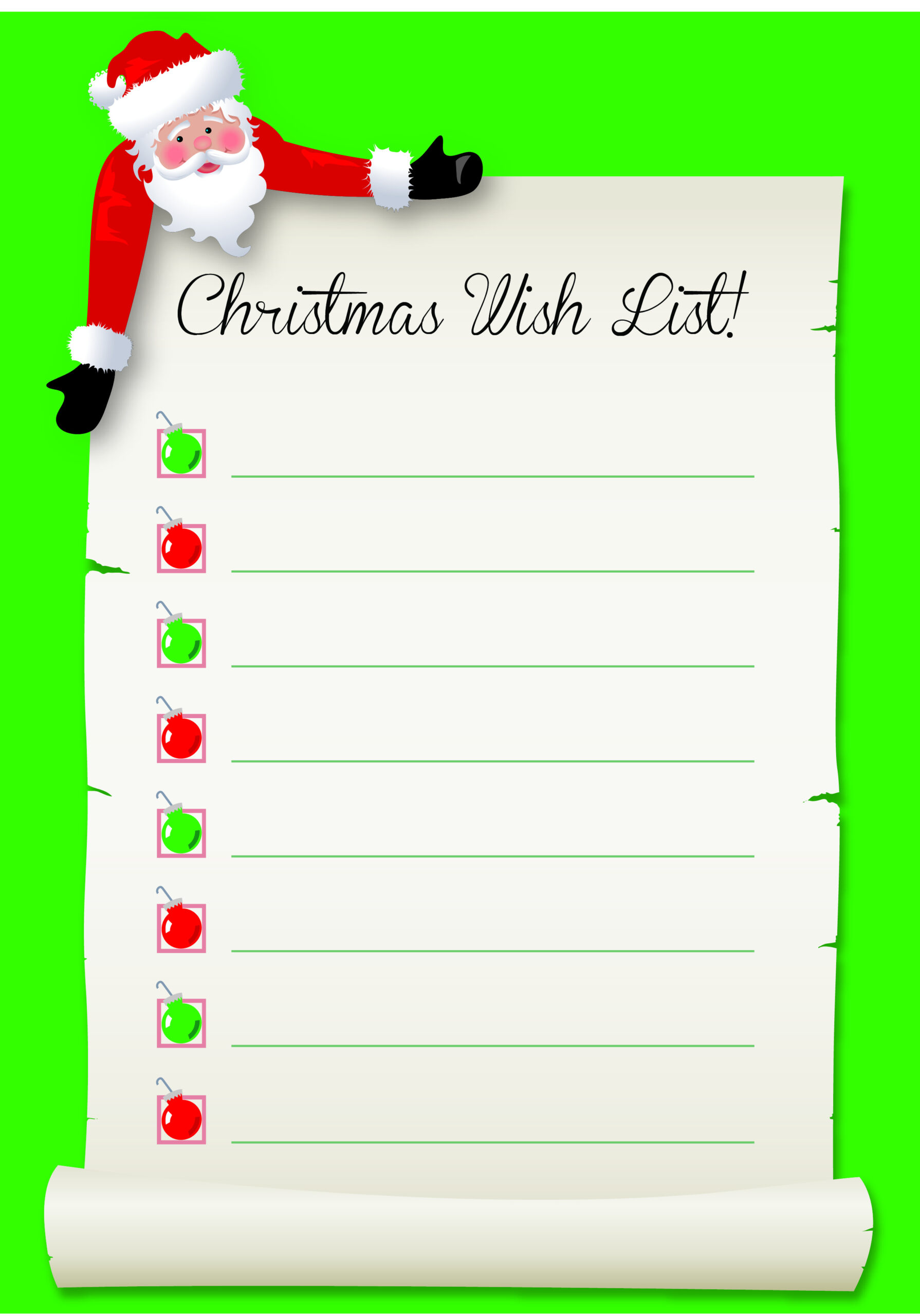 Santa&amp;#039;S Wish List: Free Download For Parents | Schoolstickers in Santa Claus Wish List Printable