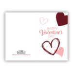 Scattered Hearts Valentine'S Day Card   Printable In Lds In Valentine&#039;s Day Card Printable