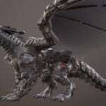 Sci Fi Dragon Robot 3D Model $199   .Dae .Fbx .Obj .Stl .Unknown Intended For Free Printable Dragon Robot