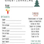 Secret Santa Questionnaire In Printable Secret Santa Questionnaire