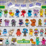 Sesame Street Characters Printable   Etsy Within Printable Sesame Street Characters