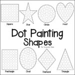 Shapes Dot Painting {Free Printable}   The Resourceful Mama Throughout Free Dot Marker Printables