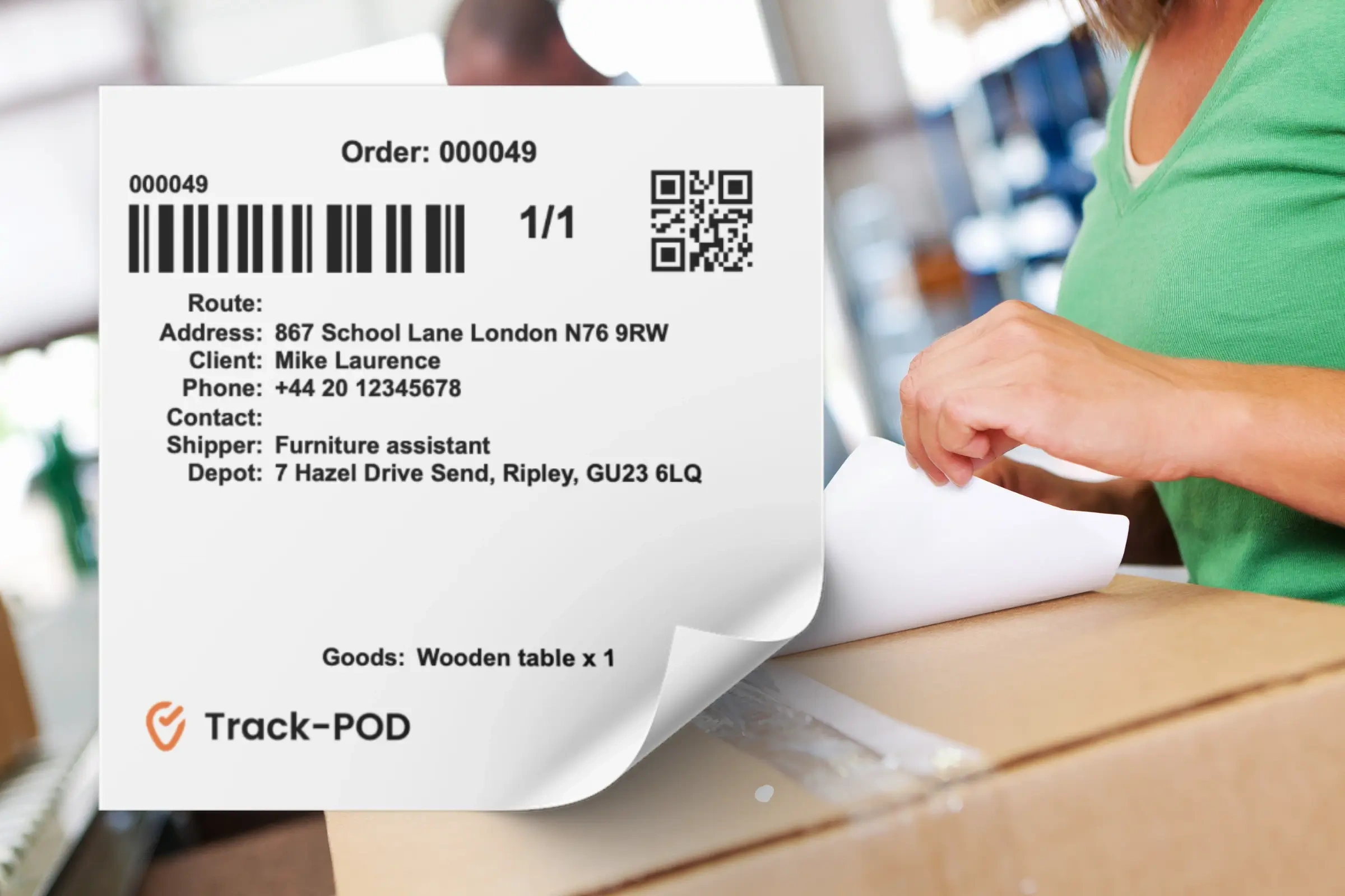 Shipping Label Generator: Free &amp;amp; Easy To Use | Track-Pod with Printable Parcel Asset Tag Applications