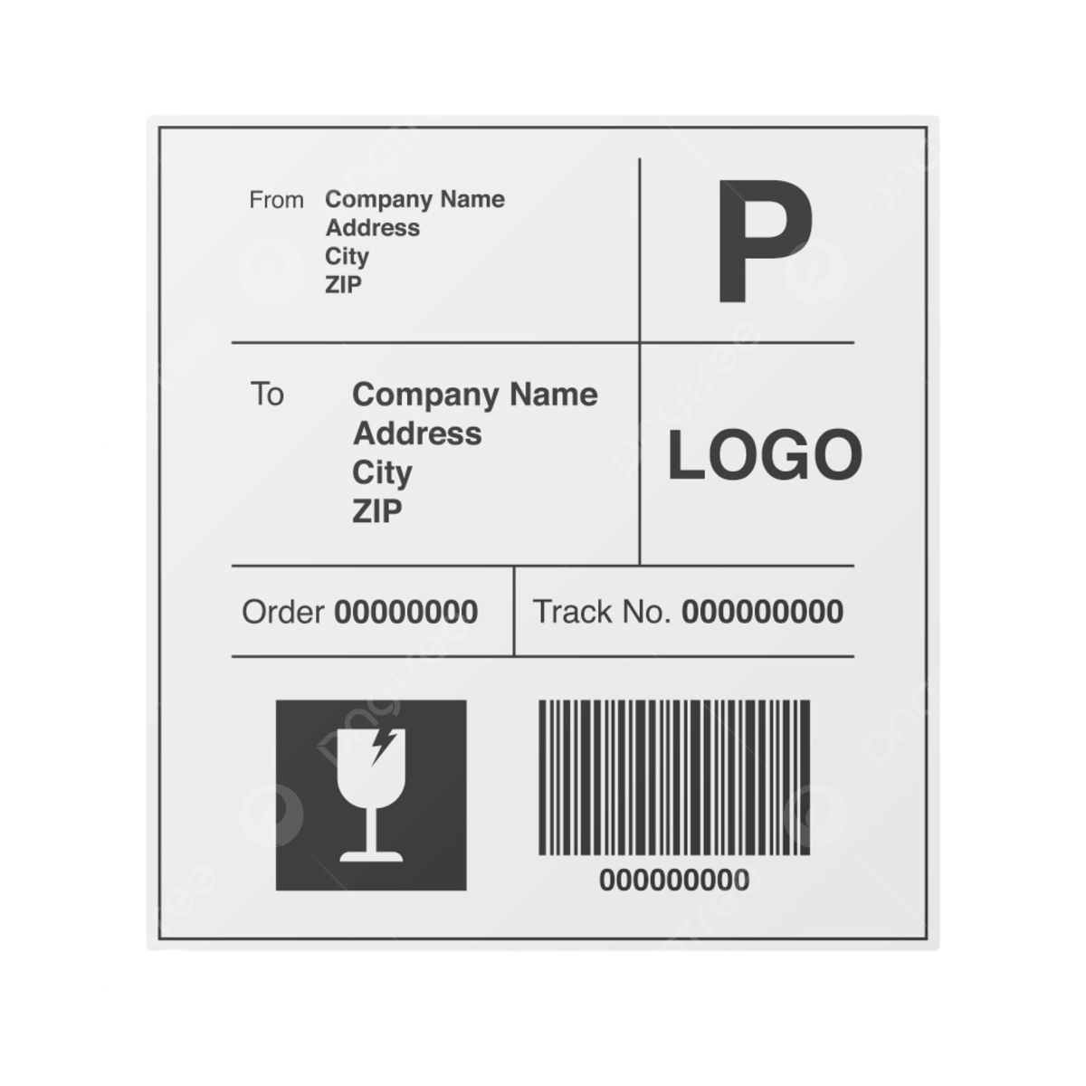 Shipping Label Png, Vector, Psd, And Clipart With Transparent in Ble Printable Parcel Asset Label