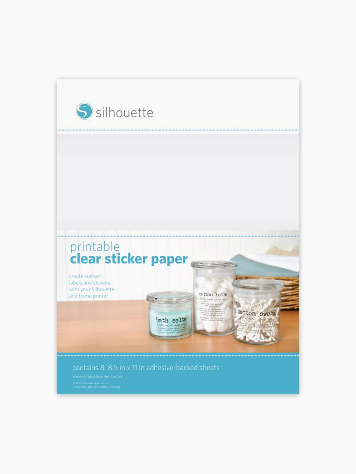 Silhouette Printable Clear Sticker Paper intended for Printable Clear Sticker Paper