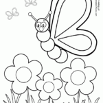 Silly Butterfly Coloring Page Regarding Printable Butterfly Coloring Sheets