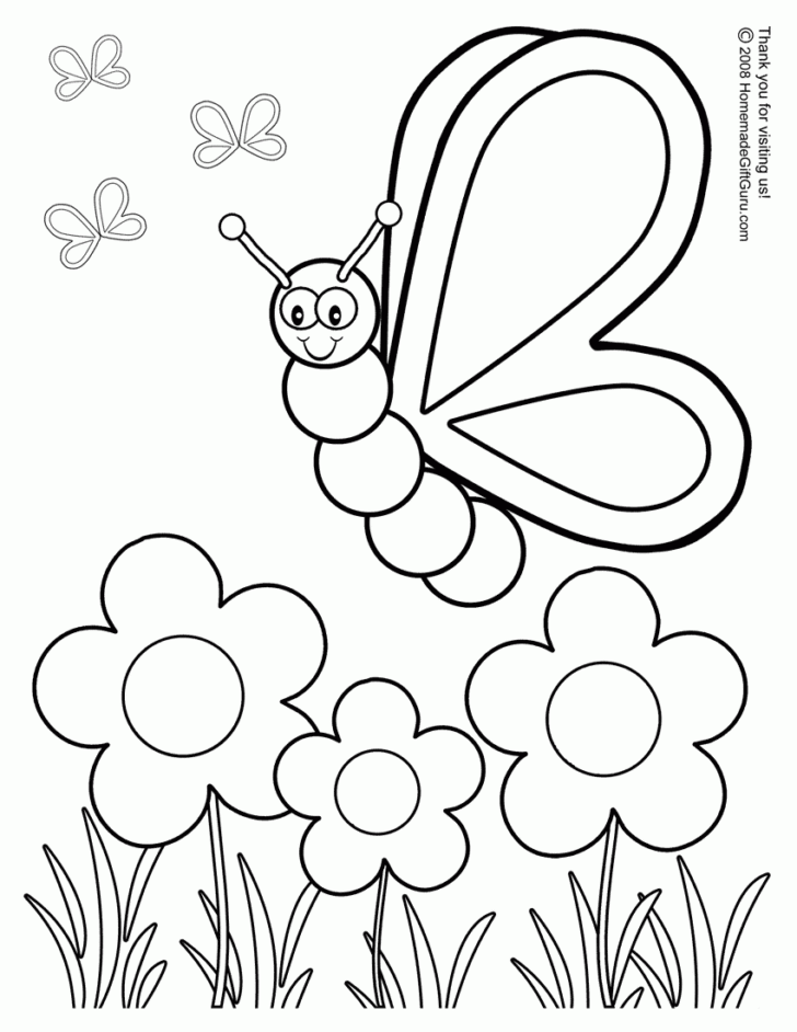 Printable Butterfly Coloring Sheets