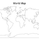 Simple World Map   20 Free Pdf Printables | Printablee With Regard To Blank World Map Printable