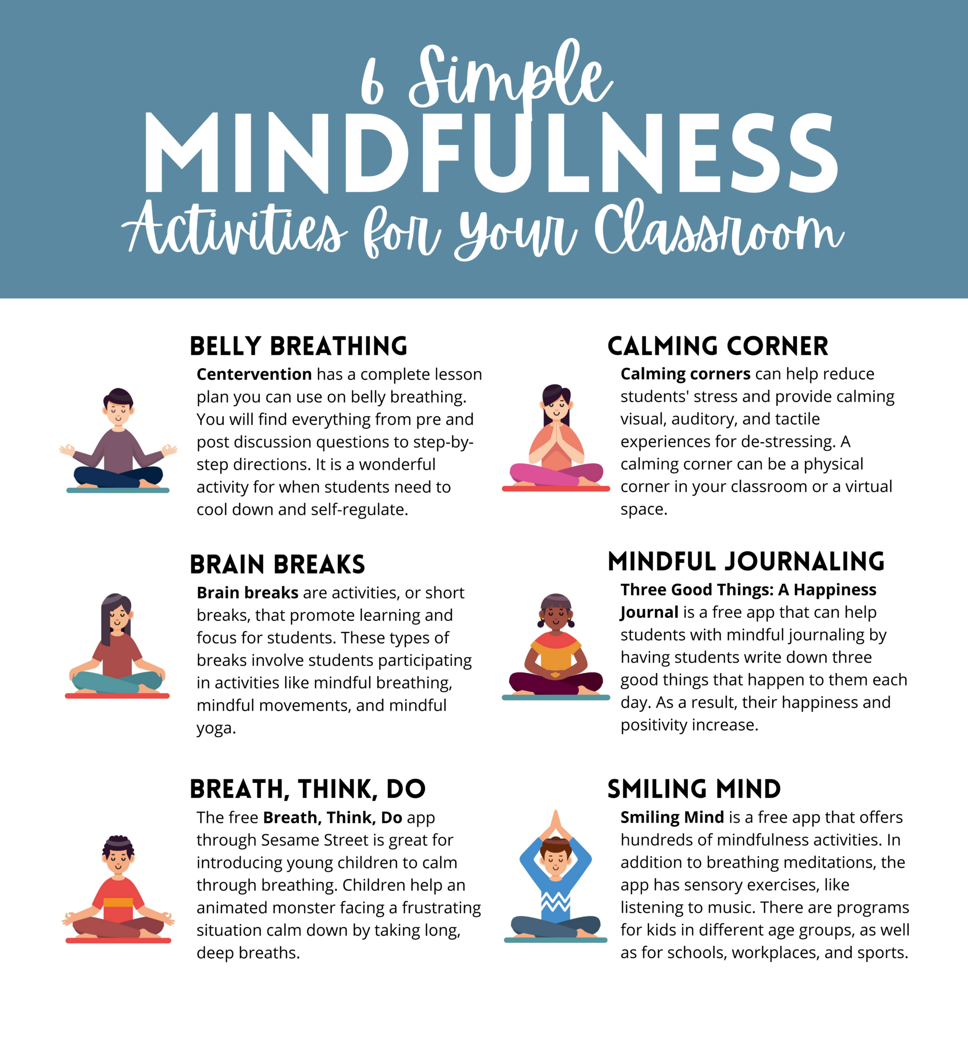 Six Simple Mindfulness Activities For Your Classroom • Technotes Blog throughout Good Minfuness Excersies For 6 Yer Olds Printables For Parents