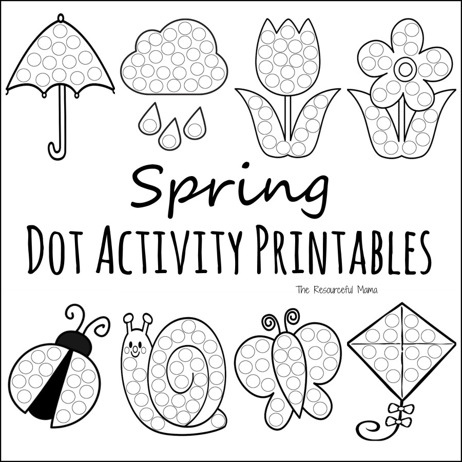 Spring Do A Dot Prinables inside Dot Dot Printables Free