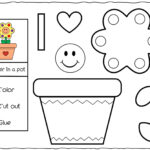 Spring Flower Cut And Glue Worksheets: Free Creative Craft Inside Cut And Paste Printables