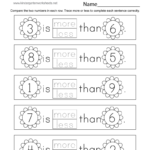 Spring Math Worksheet   Free Printable, Digital, & Pdf With Printable Kindergarten Math Worksheets