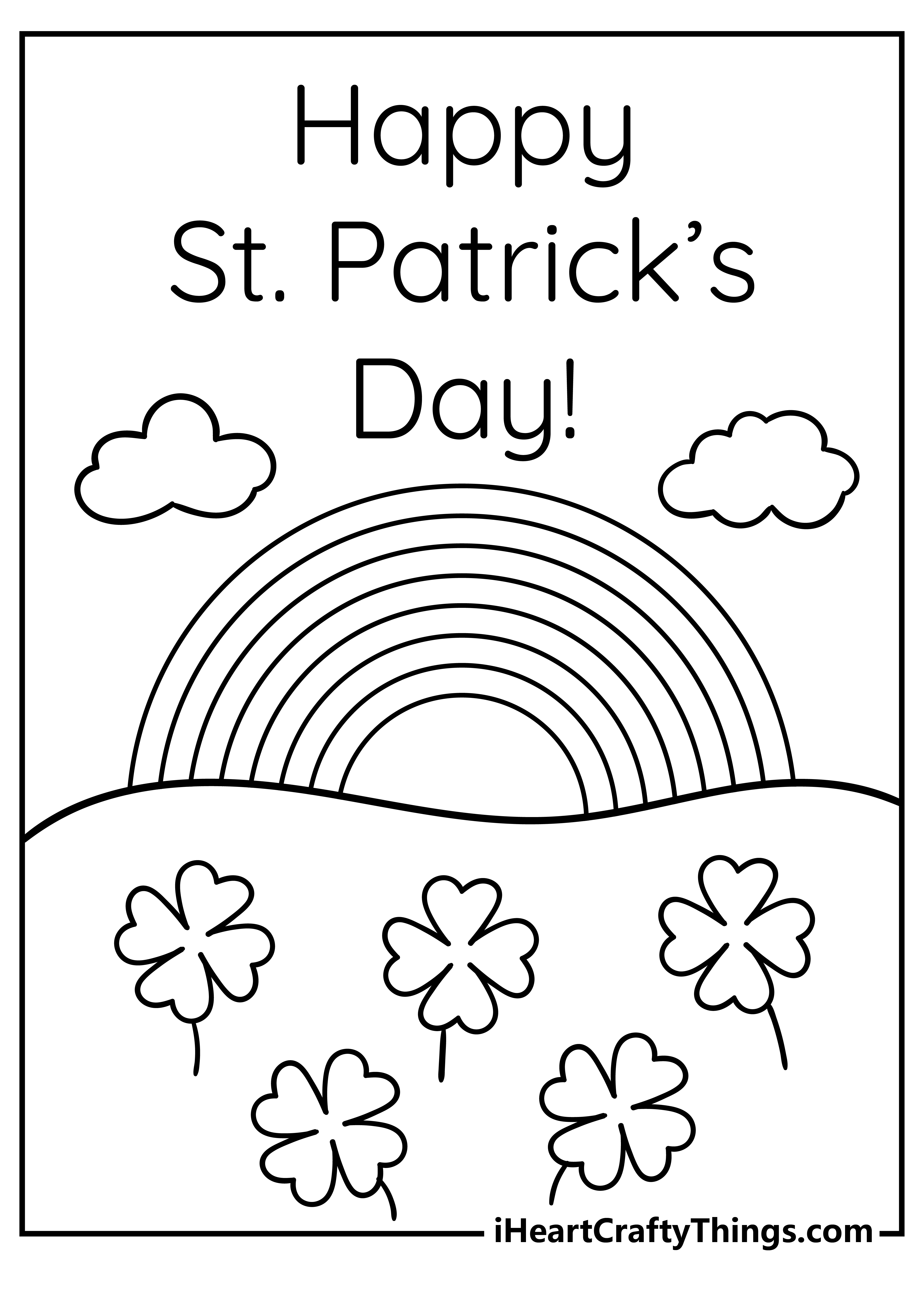 St Patricks Day Coloring Pages 2024 (100% Free Printables) intended for St Patricks Day Printables