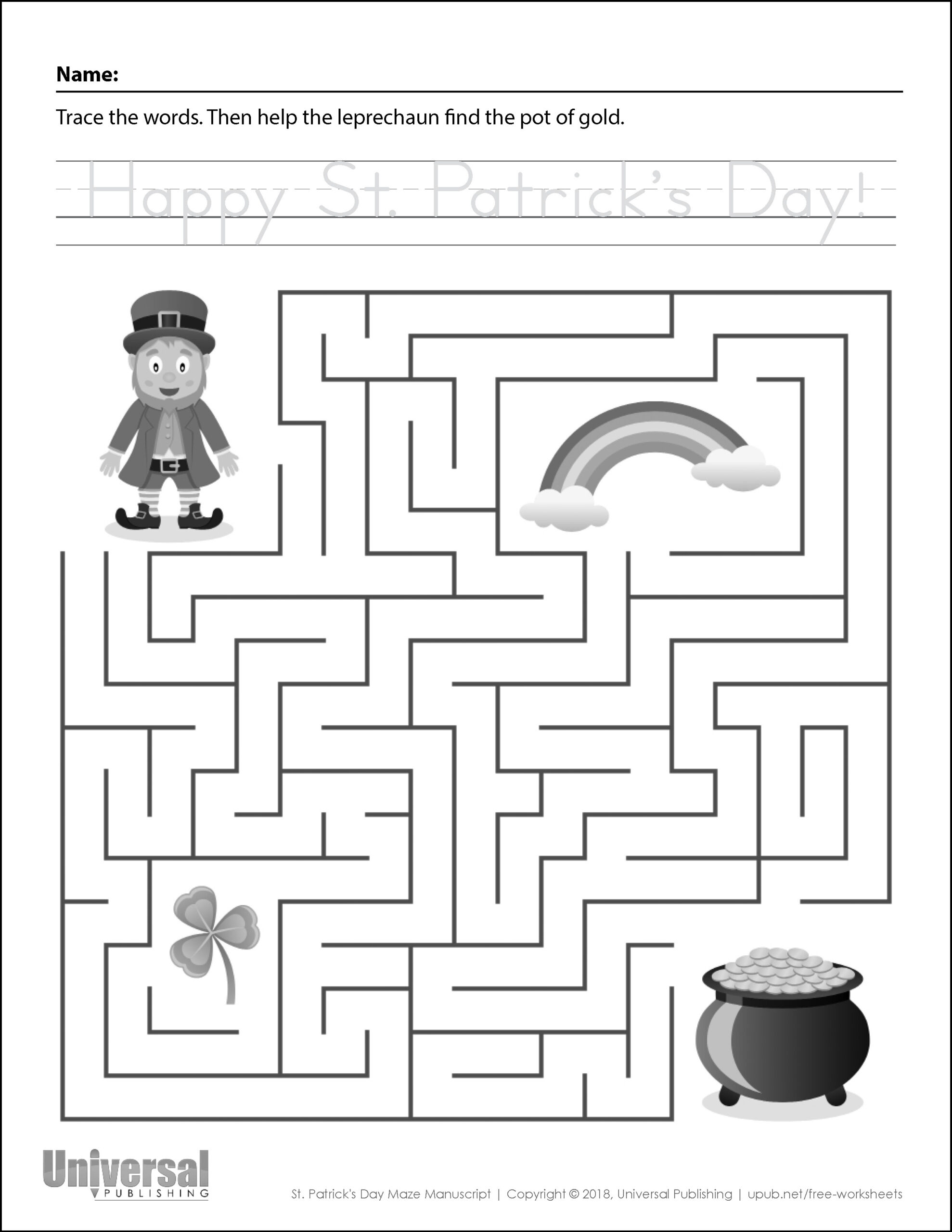 St. Patrick&amp;#039;S Day | Free Printables - Universal Publishing Blog regarding St Patricks Day Printables