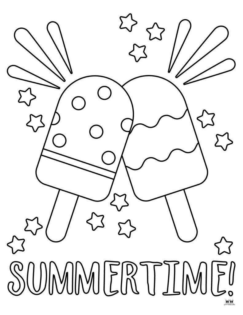 Summer Coloring Pages - 100 Free Printable Pages | Printabulls with regard to Free Printable Summer Coloring Sheets