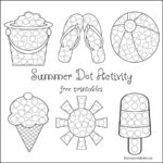 Summer Dot Activity {Free Printables}   The Resourceful Mama For Dotdot Printable