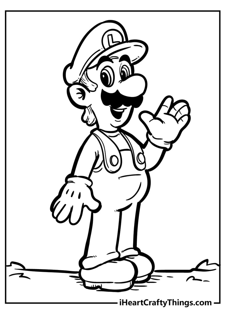 Super Mario Bros Coloring Pages (100% Free Printables) with Super Mario Coloring Printables