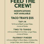 Tacos — Oakley Greens Inside Faiway Grill Printable Menu