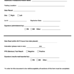 Tb Test Form   Fill Online, Printable, Fillable, Blank | Pdffiller Inside Blank Free Printable Tb Test Form