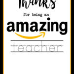 Teacher Appreciation Amazon Card   Paper Trail Design In Printable Amazon Gift Card