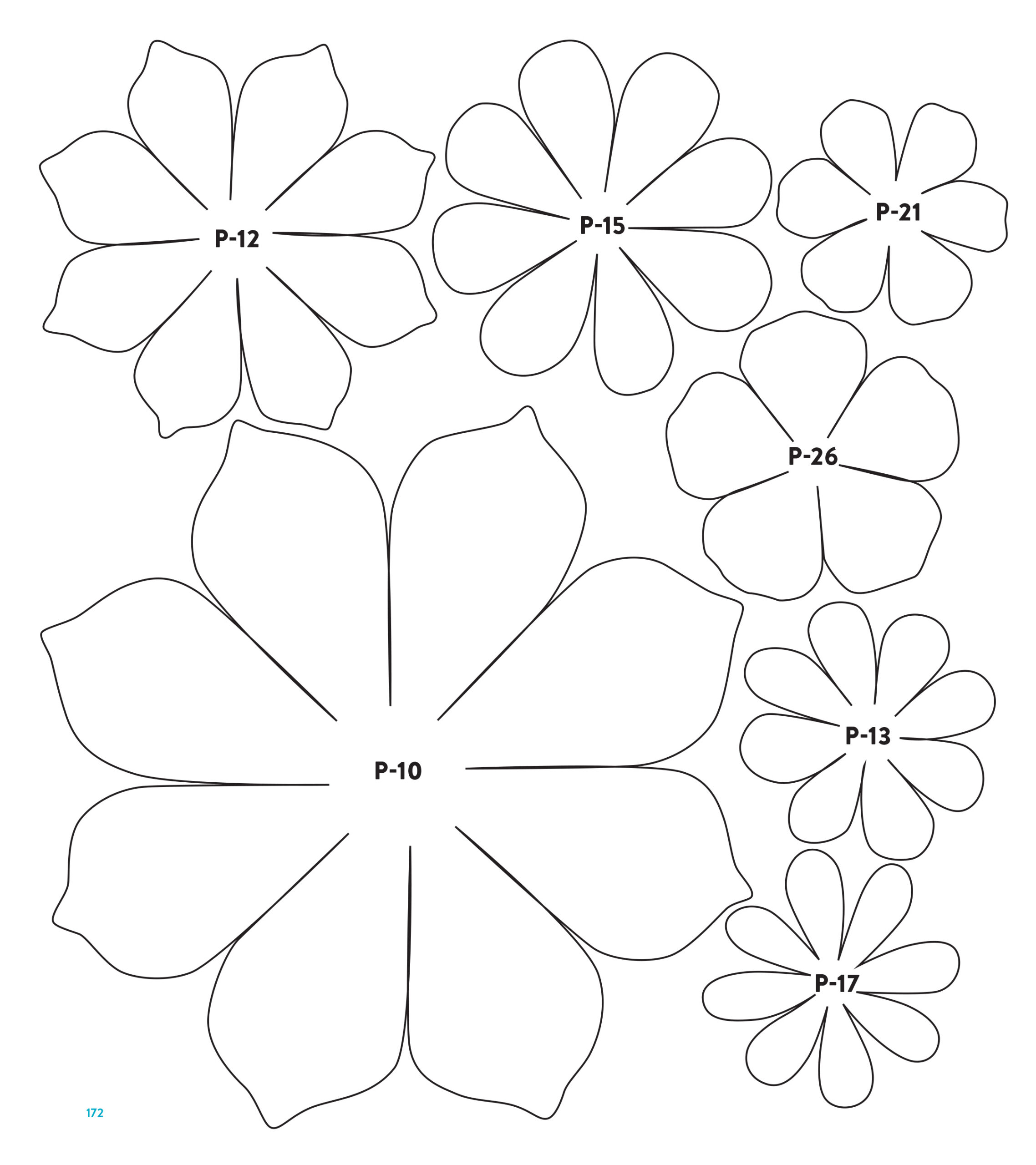 Templates throughout Free Printable Flower Patterns