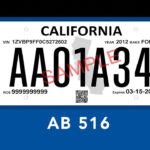 Temporary License Plate At Point Of Sale Law Takes Effect On New Year'S Day Inside Printable Cali Temp Tag