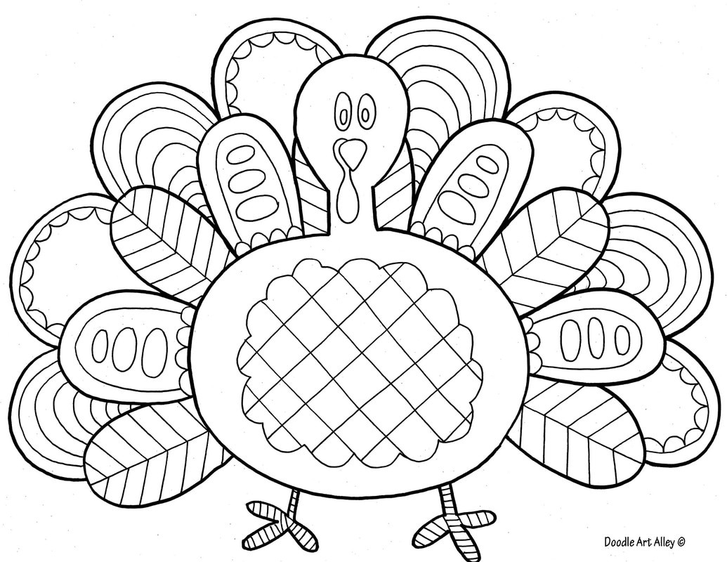 Thanksgiving Coloring Pages - Doodle Art Alley in Free Printable Thanksgiving Coloring Sheets