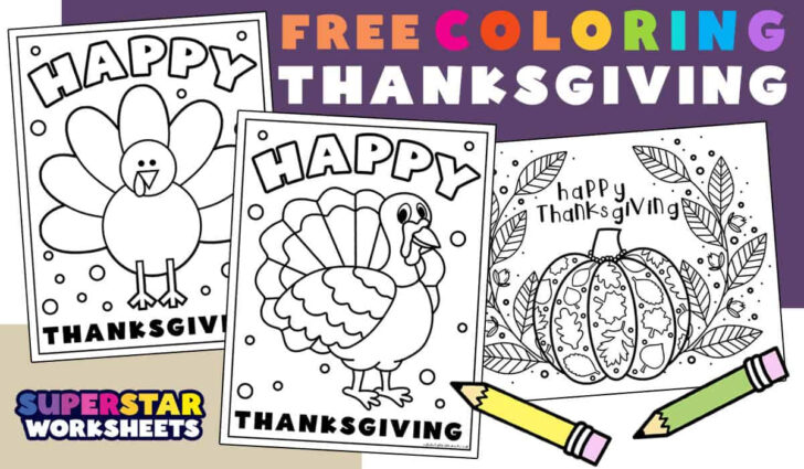 Free Printable Thanksgiving Coloring Sheets