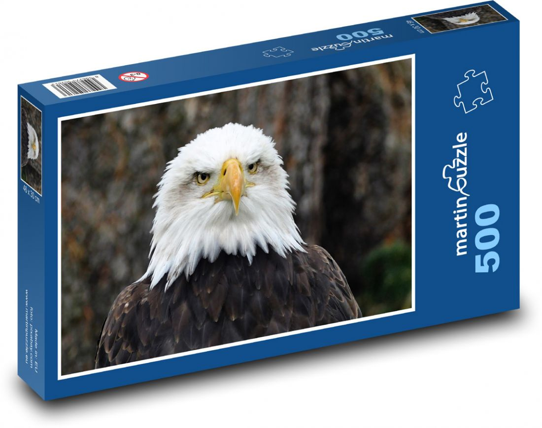 The Bald Eagle - Puzzle Of 500 Pieces, Size 46X30 Cm intended for The Eagles Puzzles Printable