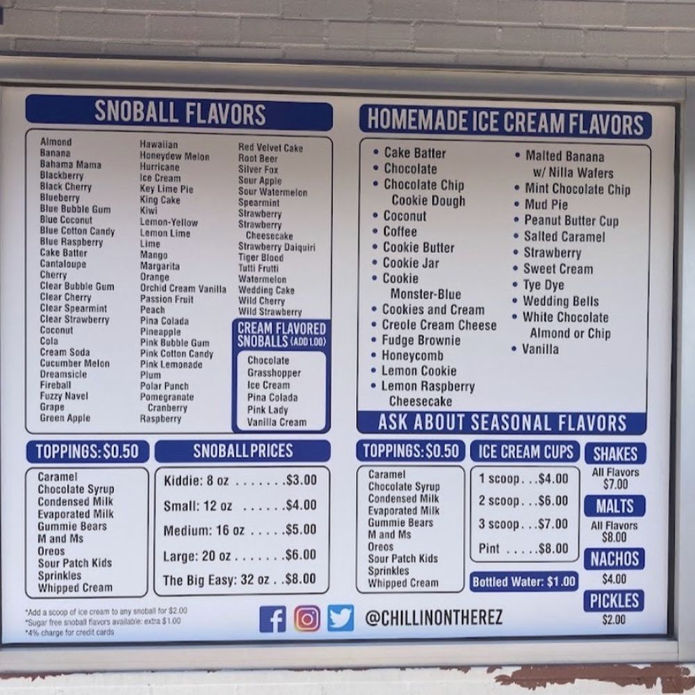 The Best 10 Ice Cream &amp;amp; Frozen Yogurt Near Brandon, Ms - Last intended for Printable Menu For Los Pookies Menu With Prices