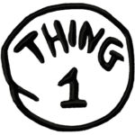 Thing 1 And Thing 2 Black And White Clipart In Thing 1 And Thing 2 Printable