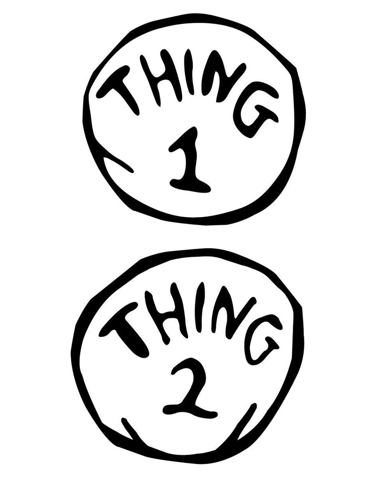 Thing 1 Logos pertaining to Thing 1 And Thing 2 Printable