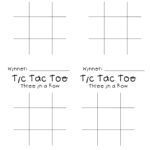 Tic Tac Toe Spielbogen   Digitaldruck   8X10 For Tic Tac Toe Printable