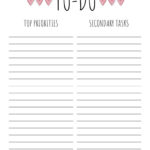 To Do Lists   31 Free Printables | Printabulls Throughout To Do List Printable