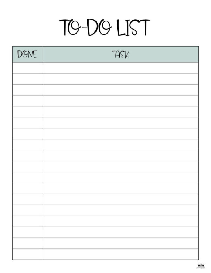 To Do List Printable