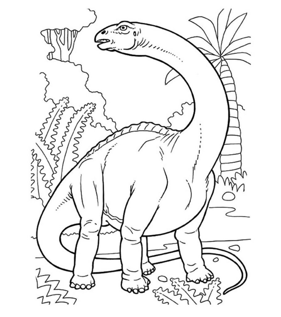 Top 35 Free Printable Unique Dinosaur Coloring Pages For Kids in Printable Dinosaur Coloring Pictures