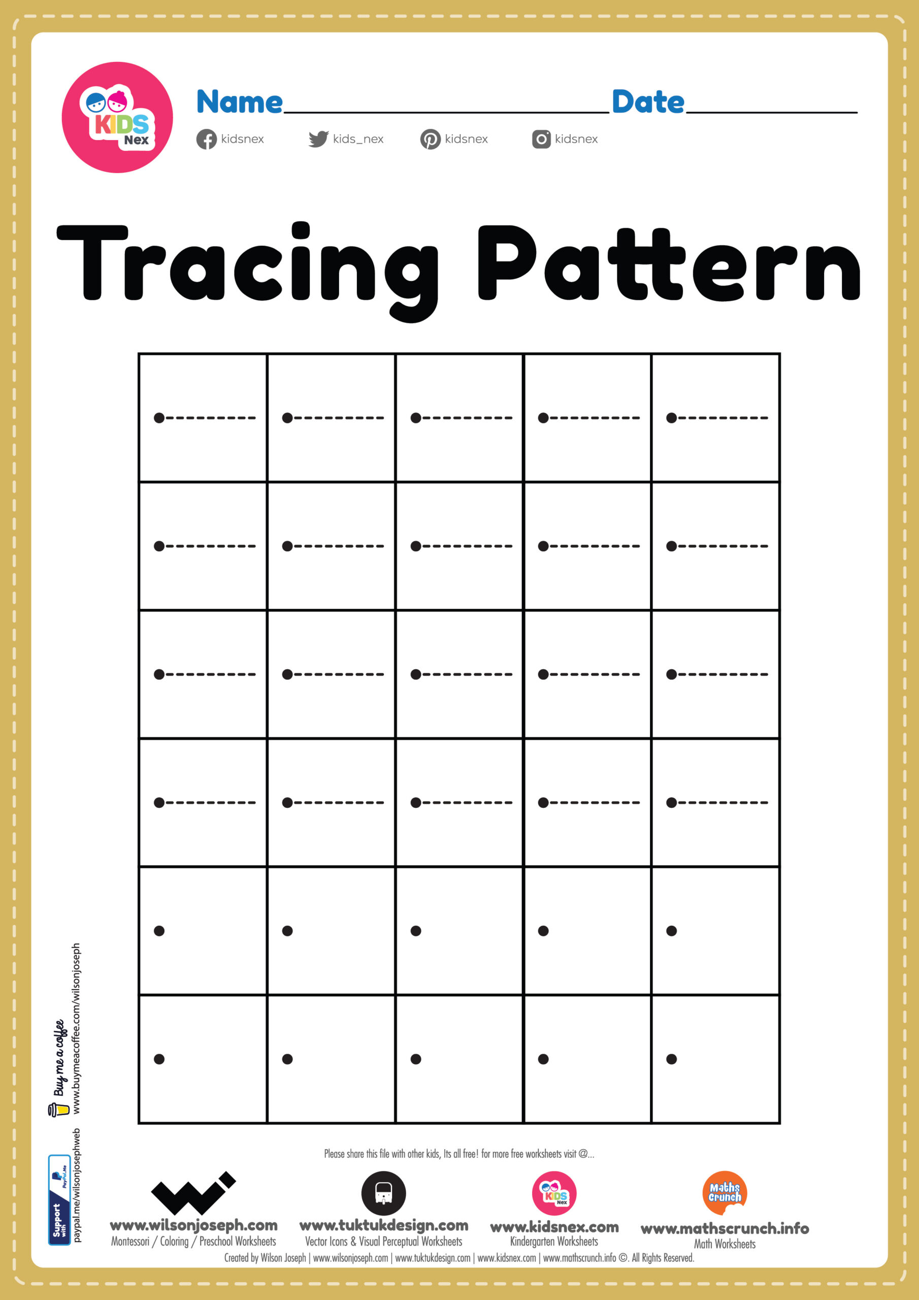 Tracing Pattern Sleeping Line Worksheet - Free Printable Pdf with regard to Trace Lines Sleeping Printable